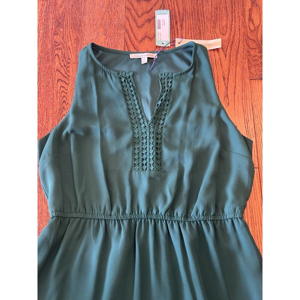 NWT 41 Hawthorn Bogota Dress Medium Emerald Green Tank Sleeveless Stitch Fix NEW - Picture 12 of 15